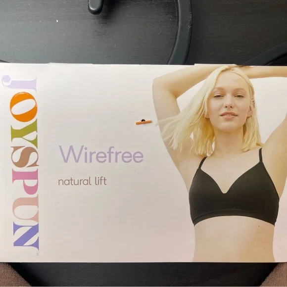 NWT Joyspun Wirefree Natural Lift Bra Brown Medium - Picture 3 of 6